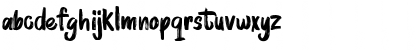 Download BRUSHMOSH! Demo Regular Font Lowercase Preview