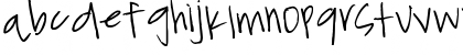 Download ChickenScratch Regular Font Lowercase Preview