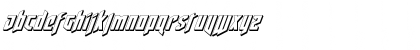 Download Deathshead 3D Italic Italic Font Lowercase Preview