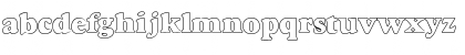 Download Dover Hvy Hollow Regular Font Lowercase Preview