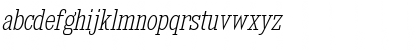 Download Kingsbridge Condensed ExtraLight Italic Font Lowercase Preview