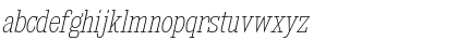 Download Kingsbridge Condensed UltraLight Italic Font Lowercase Preview