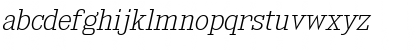 Download Kingsbridge ExtraLight Italic Font Lowercase Preview