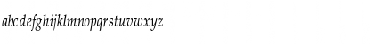 Download Palatino-Thin-Italic Cn Regular Font Lowercase Preview