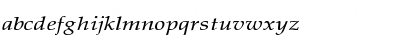Download Palatino-Thin-Italic Wd Regular Font Lowercase Preview