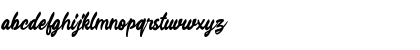 Download Rahayu Script Regular Font Lowercase Preview