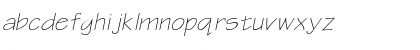 Download Tek-Extended Italic Font Lowercase Preview