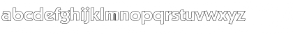 Download VictorBeckerOutline Bold Font Lowercase Preview
