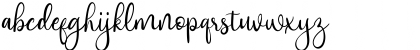 Download adhellita Regular Font Lowercase Preview