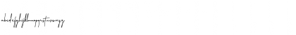 Download Amillia Signature Regular Font Lowercase Preview