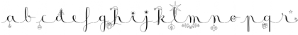 Download Badinerie Christmas Thin Font Lowercase Preview