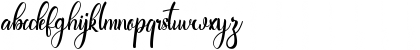 Download Brihtania Regular Font Lowercase Preview