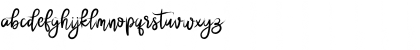 Download brushnyoe Regular Font Lowercase Preview