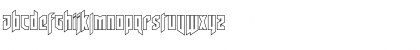 Download Deathshead Outline Regular Font Lowercase Preview