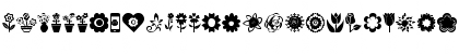 Download Flower Icons Regular Font Lowercase Preview