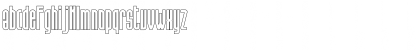 Download Hanca Outline Font Lowercase Preview