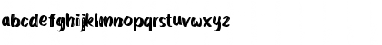 Download Lemonsbright brush -Personal Us Regular Font Lowercase Preview