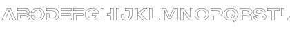 Download MADE Outer Sans Outline Alt Regular Font Lowercase Preview