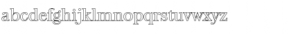 Download ChrisBeckerOutline-Light Regular Font Lowercase Preview