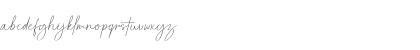 Download Pricillia Regular Font Lowercase Preview