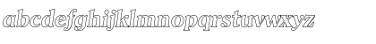 Download ChristianBeckerOutline Bold Italic Font Lowercase Preview
