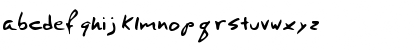 Download VincentsHand Regular Font Lowercase Preview