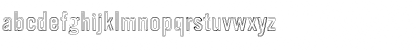 Download VinylDouble Outline Regular Font Lowercase Preview