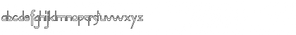 Download VireoFont Hollow Regular Font Lowercase Preview