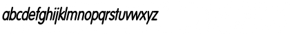 Download Vogel Condensed BoldItalic Font Lowercase Preview