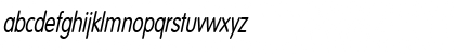 Download VogelCondensed Italic Font Lowercase Preview