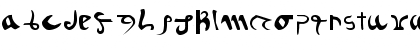 Download Voynich Regular Font Lowercase Preview