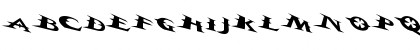 Download VTCBelialsBladeTricked Regular Font Lowercase Preview