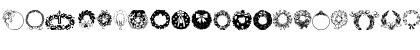 Download ChristmasWreath Regular Font Lowercase Preview