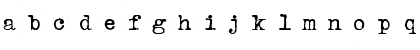 Download VTypewriter Regular Font Lowercase Preview