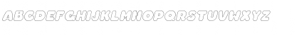 Download ChubbyOutline Italic Font Lowercase Preview