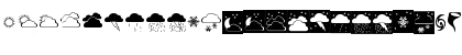 Download WeatherFont Regular Font Lowercase Preview