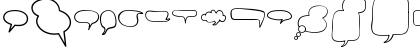 Download Alin Speech Bubbles 2 Regular Font Lowercase Preview