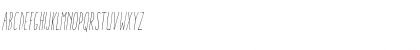 Download Aracne Ultra Condensed Light Italic Ultra-condensed Light Italic Font Lowercase Preview