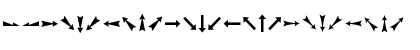 Download Arrows ADF Regular Font Lowercase Preview