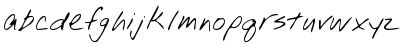 Download WinstonsHand Regular Font Lowercase Preview