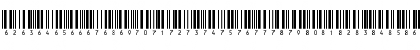 Download Barcode2_5IN Normal Font Lowercase Preview