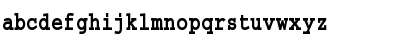 Download BARR-Courier A Font Lowercase Preview