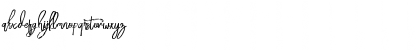 Download Bloomy Script Free Regular Font Lowercase Preview