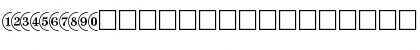 Download CircledNumbers Normal Font Lowercase Preview