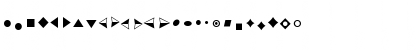 Download Bullets ADF Regular Font Lowercase Preview