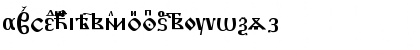 Download ChurchSlavonic Bold Font Lowercase Preview