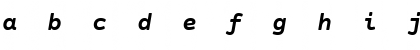 Download Courier Prime Sans Bold Italic Font Lowercase Preview