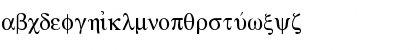 Download e-greek Regular Font Lowercase Preview