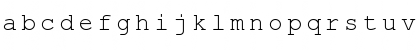 Download EBCDIC MonoThai Regular Font Lowercase Preview