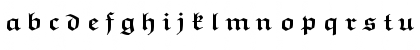 Download eufb5 Regular Font Lowercase Preview